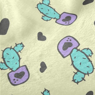 Purple Flowerpot Cactus Minky