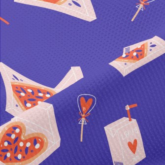 Valentine's Day Heart Pizz Piqué