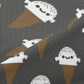 Ghost Shaped Ice Cream Cone Piqué