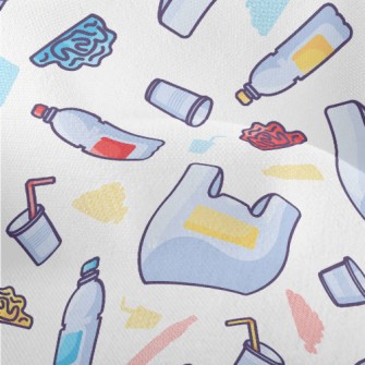 Cartoon Supermarket Bottled Wa Lightweight Performance Linen
