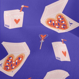 Valentine's Day Heart Pizz Lightweight Performance Linen