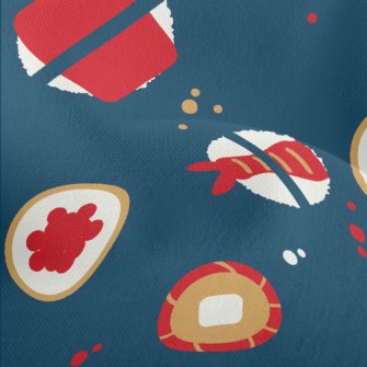 Cartoon Nigiri Sushi Set Lightweight Performance Linen