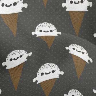 Ghost Shaped Ice Cream Cone Lightweight Performance Linen