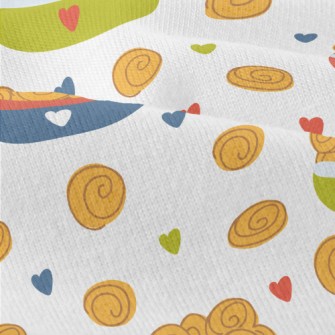 Hand Drawn Sweet Bread Modern Jersey