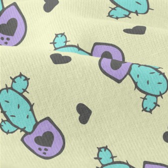 Purple Flowerpot Cactus Modern Jersey