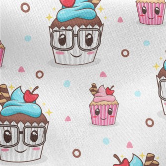 Chocolate Cup Cake Jersey Backed Fleece