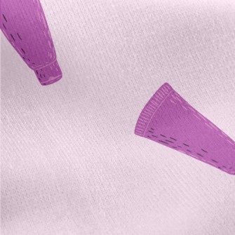 Hand Drawn Purple Cosmetics Jersey Backed Fleece