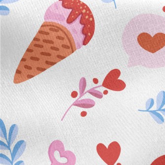 Valentine&#39;s Day Romantic C Jersey Backed Fleece