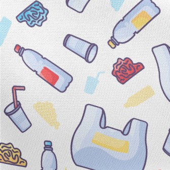 Cartoon Supermarket Bottled Wa Pongee