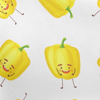 Cute Yellow Bell Pepper Pongee