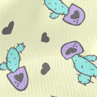 Purple Flowerpot Cactus Stretch Jersey