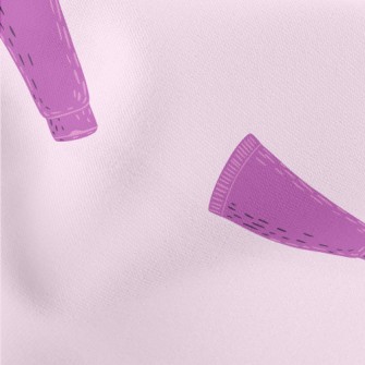 Hand Drawn Purple Cosmetics Lightweight Cotton Poplin