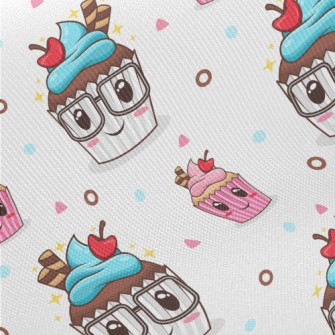Chocolate Cup Cake Midweight Cotton Poplin