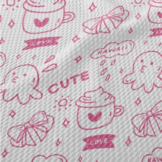 Cute Graffiti For Girls Birdseye Piqué