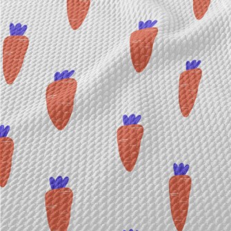 Purple Leaf Carrot Birdseye Piqué