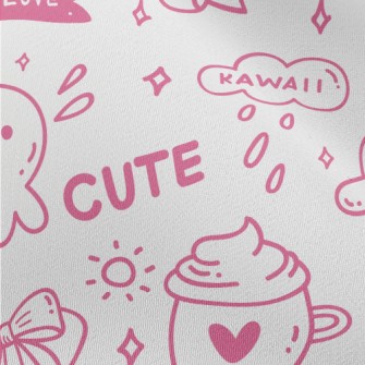 Cute Graffiti For Girls Chiffon