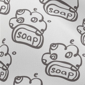 Hand Drawn Soap Doodle Chiffon