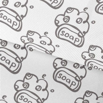 Hand Drawn Soap Doodle Waterproof Oxford