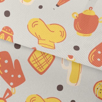 Hand Drawn Kitchen Utensils Waterproof Oxford