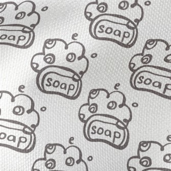 Hand Drawn Soap Doodle Waterproof Canvas