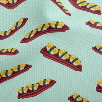 Tamagoyaki Sushi Athletic Mesh Flat Back