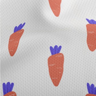 Purple Leaf Carrot Athletic Mesh Flat Back