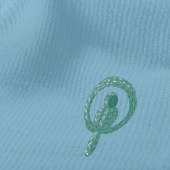 Green Parrot Balloon Terry