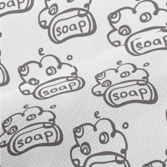 Hand Drawn Soap Doodle Performance Linen