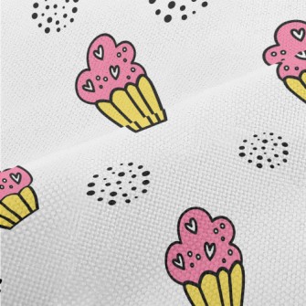 Cupcake Doodle Performance Linen