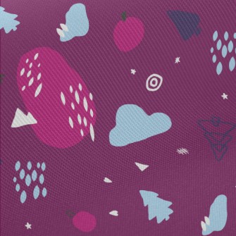 Hand Drawn Irregular Graffiti Twill