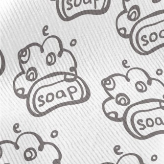 Hand Drawn Soap Doodle Standard Corduroy