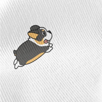 Cute Black Corgi Standard Corduroy