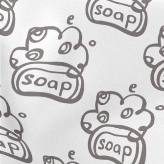 Hand Drawn Soap Doodle Stretch Ponte