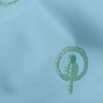 Green Parrot Balloon Micro Fleece