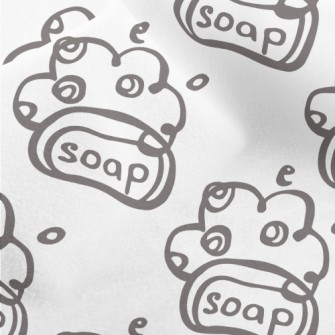 Hand Drawn Soap Doodle Micro Fleece