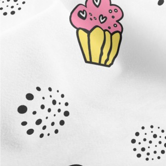 Cupcake Doodle Micro Fleece