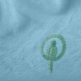 Green Parrot Balloon Minky