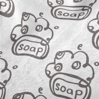 Hand Drawn Soap Doodle Minky