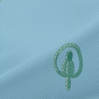 Green Parrot Balloon Piqué