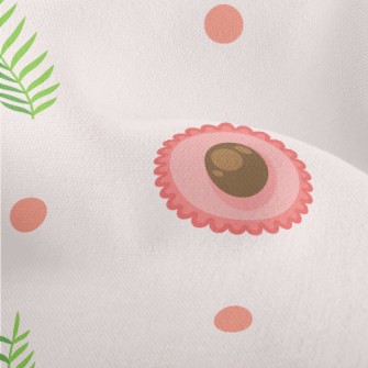 Cartoon Tropical Fruits Lightweight Performance Linen