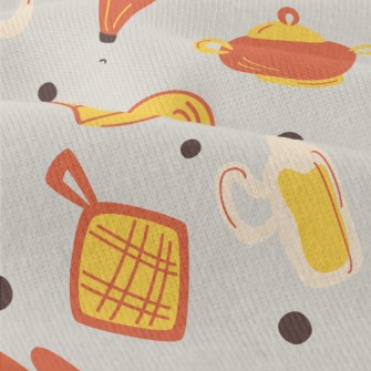 Hand Drawn Kitchen Utensils Modern Jersey