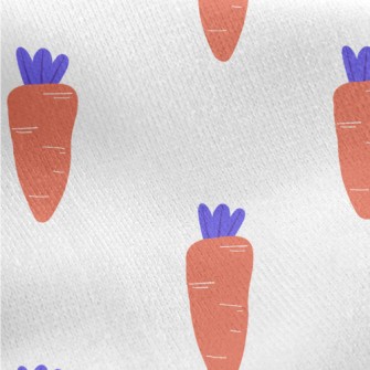 Purple Leaf Carrot Jersey Backed Fleece