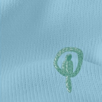 Green Parrot Balloon Stretch Jersey