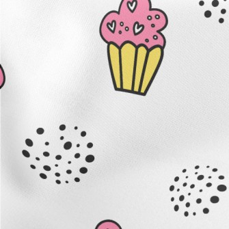 Cupcake Doodle Lightweight Cotton Poplin