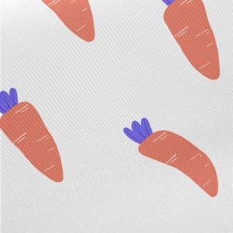 Purple Leaf Carrot Midweight Cotton Poplin