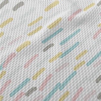 Colored Gentle Lines Birdseye Piqué
