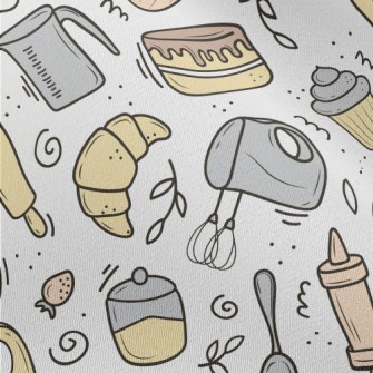 Various Baking Tools And Desse Chiffon