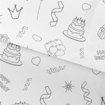Birthday Party Pattern Waterproof Oxford