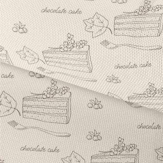 Simple Berry Cake Waterproof Oxford
