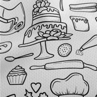 Cake, Bread And Baking Tools Athletic Mesh Flat Back